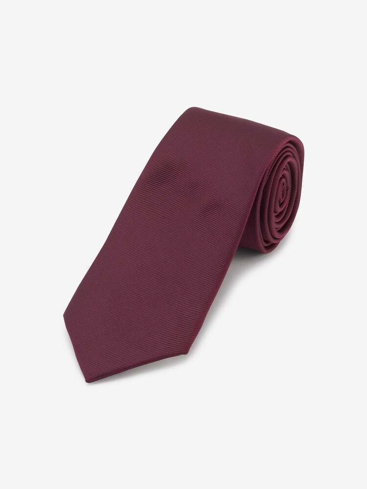 Burgundy Red Twill Tie - Image 1 of 3