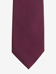 Burgundy Red Twill Tie - Image 3 of 3