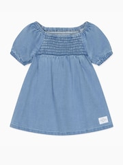 MORI Blue Organic Cotton Denim Chambray Soft Dress - Image 5 of 5