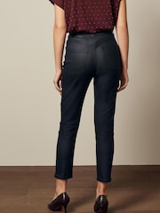 Black Coated Straight Leg Jeans - Image 2 of 4