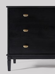 Swoon Black Canonbury Mango Wood 3 Drawer Chest Of Drawers - Image 3 of 8