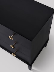 Swoon Black Canonbury Mango Wood 3 Drawer Chest Of Drawers - Image 4 of 8