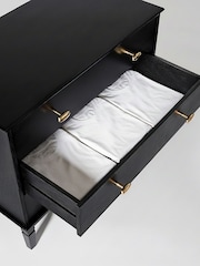 Swoon Black Canonbury Mango Wood 3 Drawer Chest Of Drawers - Image 5 of 8