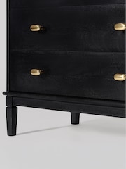 Swoon Black Canonbury Mango Wood 3 Drawer Chest Of Drawers - Image 8 of 8