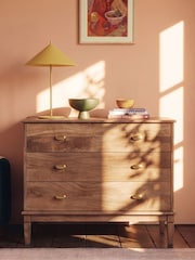 Swoon Light Brown Canonbury Mango Wood 3 Drawer Chest Of Drawers - Image 1 of 8