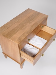Swoon Light Brown Canonbury Mango Wood 3 Drawer Chest Of Drawers - Image 6 of 8