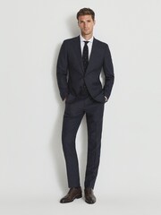 Reiss White Slim Fit Storm Two Fold Cutaway Collar 100% Cotton Shirt - Image 6 of 7