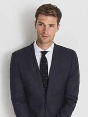 Reiss White Slim Fit Storm Two Fold Cutaway Collar 100% Cotton Shirt - Image 7 of 7