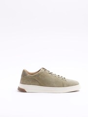 River Island Green Suede Heel Clip Trainers - Image 1 of 5