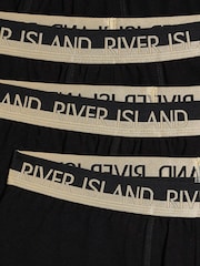 Набор из 4 черных золотистых боксеров River Island - Изображение 3 из 5