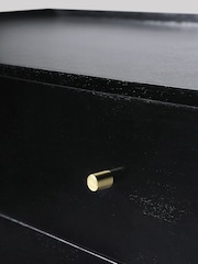 Swoon Black Newham Mango Wood 3 Drawer Chest Of Drawers - Image 5 of 7