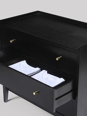 Swoon Black Newham Mango Wood 3 Drawer Chest Of Drawers - Image 7 of 7