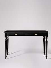 Swoon Black Leroy Mango Wood 1 Drawer Desk - Image 3 of 6