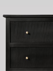 Swoon Black Ballard Mango Wood 6 Drawer Chest Of Drawers - Image 5 of 9
