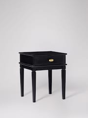 Swoon Black Canonbury Mango Wood 1 Drawer Bedside Table - Image 2 of 6