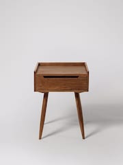 Swoon Mid Brown Southwark Acacia Wood Bedside 1 Drawer Table - Image 4 of 6