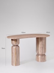 Swoon Light Brown Halan Mango Wood Desk - Image 6 of 7