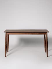 Swoon Mid Brown Maltby Acacia Wood 2 Drawer Desk - Image 2 of 6