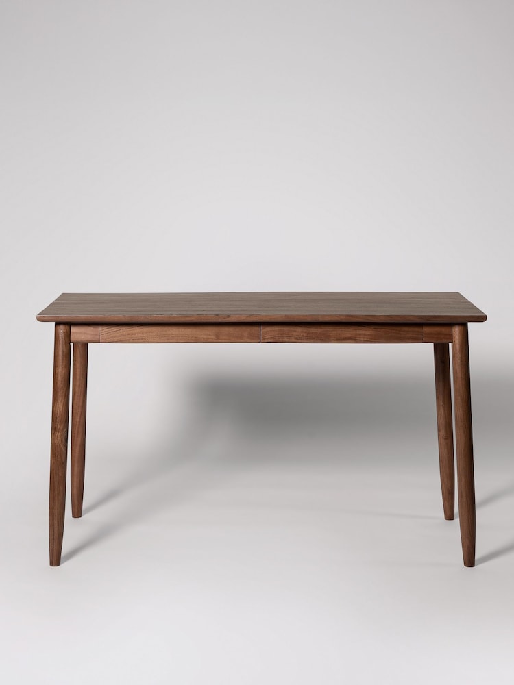 Swoon Mid Brown Maltby Acacia Wood 2 Drawer Desk - Image 2 of 6 Swoon Mid Brown Maltby Acacia Wood 2 Drawer Desk - Image 2 of 6