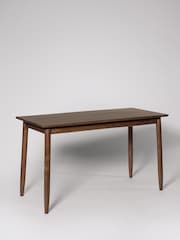 Swoon Mid Brown Maltby Acacia Wood 2 Drawer Desk - Image 3 of 6