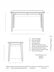 Swoon Mid Brown Maltby Acacia Wood 2 Drawer Desk - Image 6 of 6