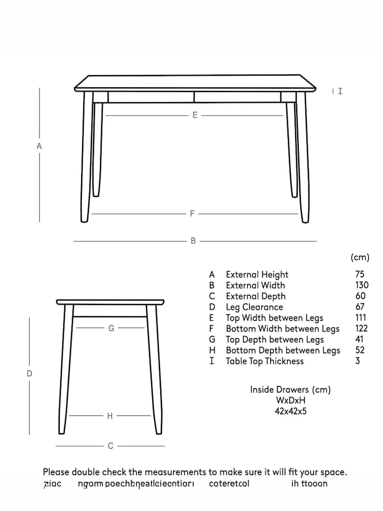 Swoon Mid Brown Maltby Acacia Wood 2 Drawer Desk - Image 6 of 6 Swoon Mid Brown Maltby Acacia Wood 2 Drawer Desk - Image 6 of 6