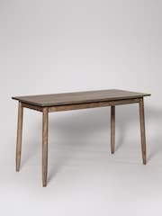 Swoon Light Brown Maltby Acacia Wood 2 Drawer Desk - Image 3 of 5