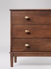 Swoon Mid Brown Canonbury Mango Wood 3 Drawer Chest Of Drawers - Image 2 of 7