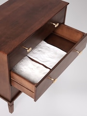 Swoon Mid Brown Canonbury Mango Wood 3 Drawer Chest Of Drawers - Image 5 of 7