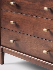 Swoon Mid Brown Canonbury Mango Wood 3 Drawer Chest Of Drawers - Image 6 of 7