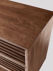 Swoon Mid Brown Cormack Mango Wood 3 Drawer Chest Of Drawers - Image 4 of 6