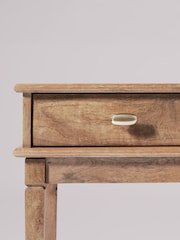 Swoon Light Brown Canonbury Mango Wood 1 Drawer Bedside Table - Image 3 of 7