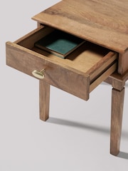 Swoon Light Brown Canonbury Mango Wood 1 Drawer Bedside Table - Image 5 of 7
