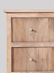 Swoon Light Brown Ballard Mango Wood 6 Drawer Chest Of Drawers - Image 5 of 9