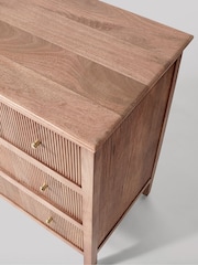 Swoon Light Brown Ballard Mango Wood 6 Drawer Chest Of Drawers - Image 6 of 9