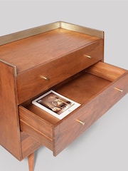 Swoon Light Brown Fresco Mango Wood 3 Drawer Chest Of Drawers - Image 6 of 7