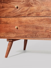 Swoon Light Brown Fresco Mango Wood 3 Drawer Chest Of Drawers - Image 7 of 7