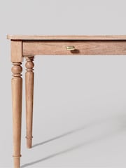 Swoon Light Brown Leroy Mango Wood 1 Drawer Desk - Image 8 of 8