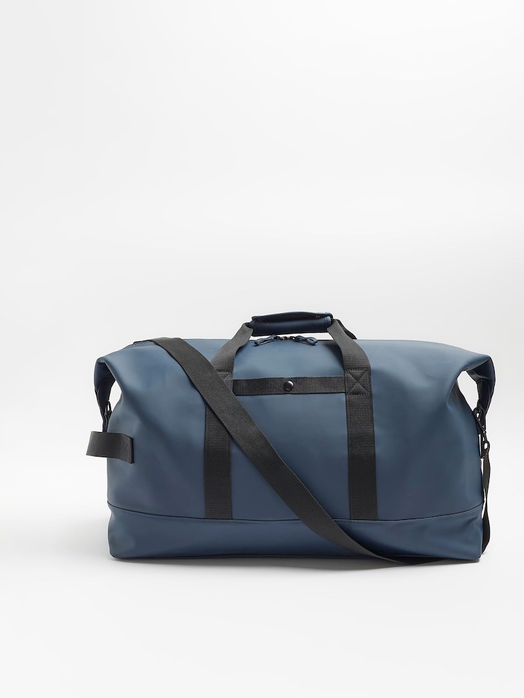 River Island Blue Casual Rubberised Bag - Image 1 of 1 River Island Blue Casual Rubberised Bag - Image 1 of 1
