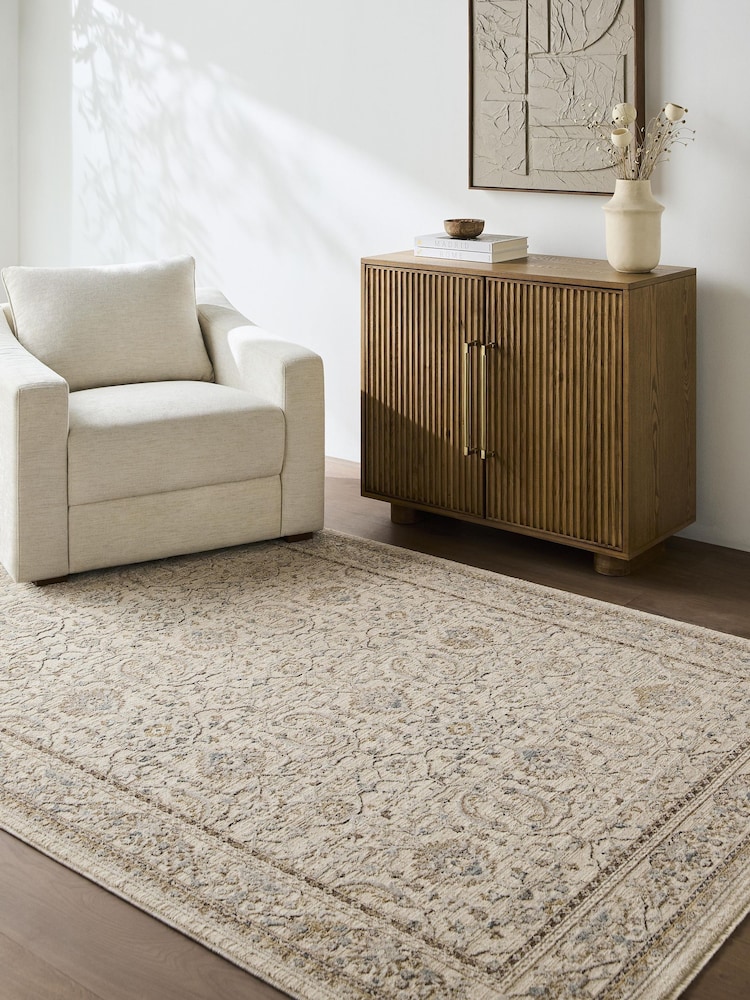 LIVABLISS Ivory Arda Vintage Traditional Rug - Image 1 of 7 LIVABLISS Ivory Arda Vintage Traditional Rug - Image 1 of 7