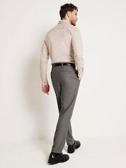 River Island Natural Muscle Fit Long Sleeve Textured Shirt - Image 3 of 6
