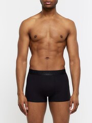 River Island Black White Tonal Split Boxers 4 Pack - Image 2 of 4