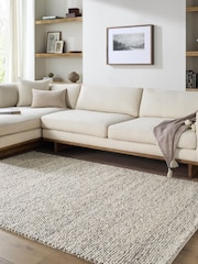 LIVABLISS Taupe Hazar Global Wool Rug - Image 1 of 7