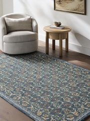 LIVABLISS Blue Meadow Fairfax Global Wool Rug - Image 1 of 8