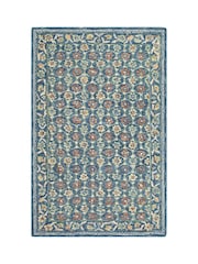LIVABLISS Blue Meadow Fairfax Global Wool Rug - Image 8 of 8