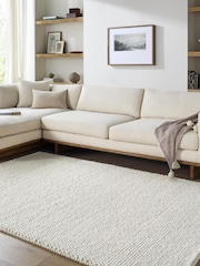 LIVABLISS Ivory Hazar Global Wool Rug - Image 1 of 7