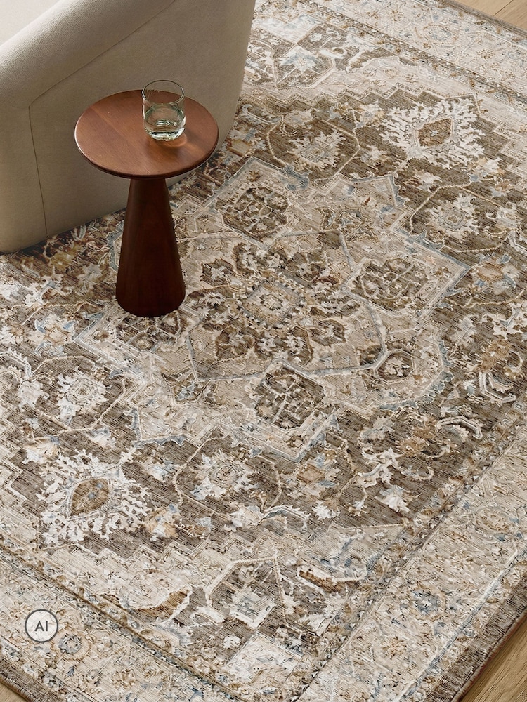 LIVABLISS Brown Arda Vintage Traditional Rug - Image 2 of 8 LIVABLISS Brown Arda Vintage Traditional Rug - Image 2 of 8