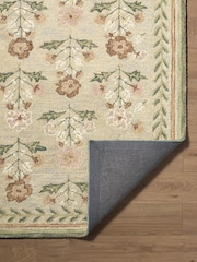 LIVABLISS Green Border Fairfax Global Wool Rug - Image 3 of 7