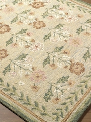 LIVABLISS Green Border Fairfax Global Wool Rug - Image 6 of 7