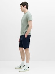 French Connection Blue Casual Comfort Shorts With Drawstring - Image 2 of 6